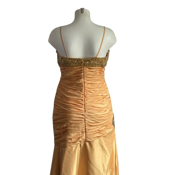 Frenchy by Heather French Henry Beaded Cokctail Dress Gown - 14 - Picture 7 of 8